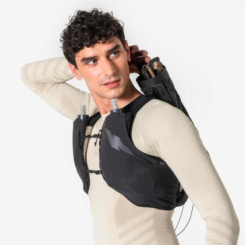 Vestă de hidratare alergare unisex - KIPRUN PROTEAM 10 negru