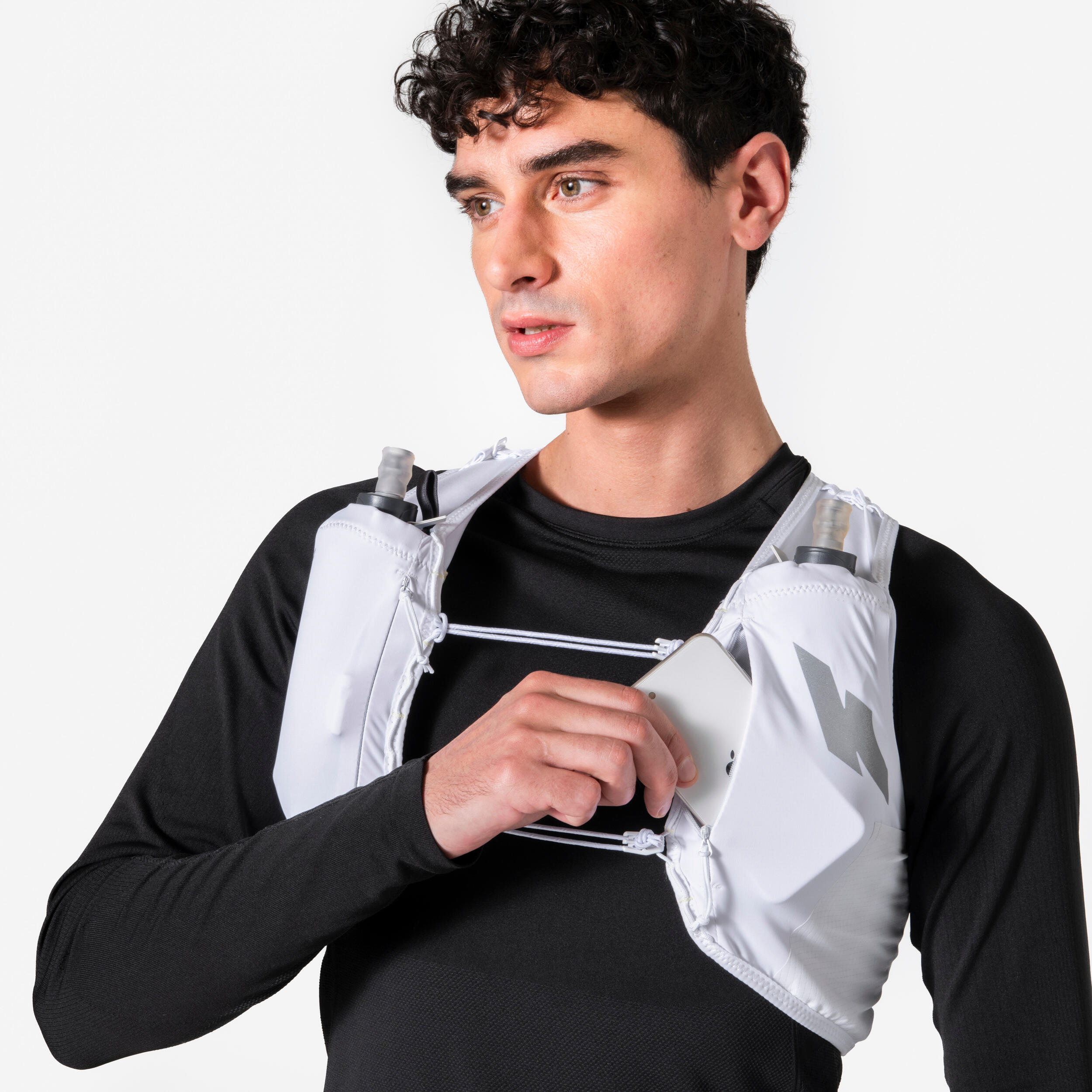 Gilet d'hydratation running unisexe - KIPRUN PROTEAM 5 blanc 5/21