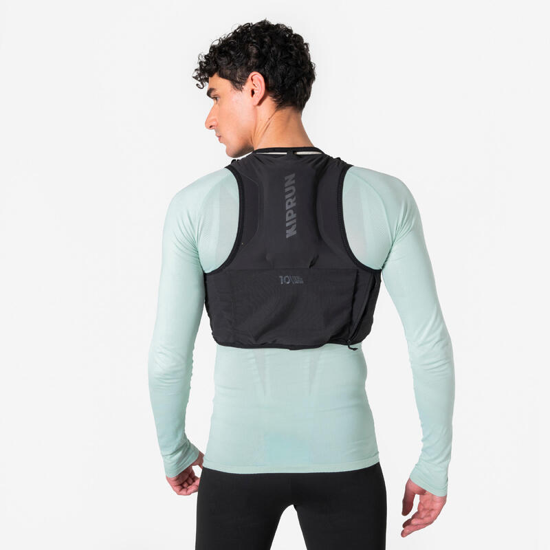 Vestă de hidratare alergare unisex - KIPRUN PROTEAM 10 negru