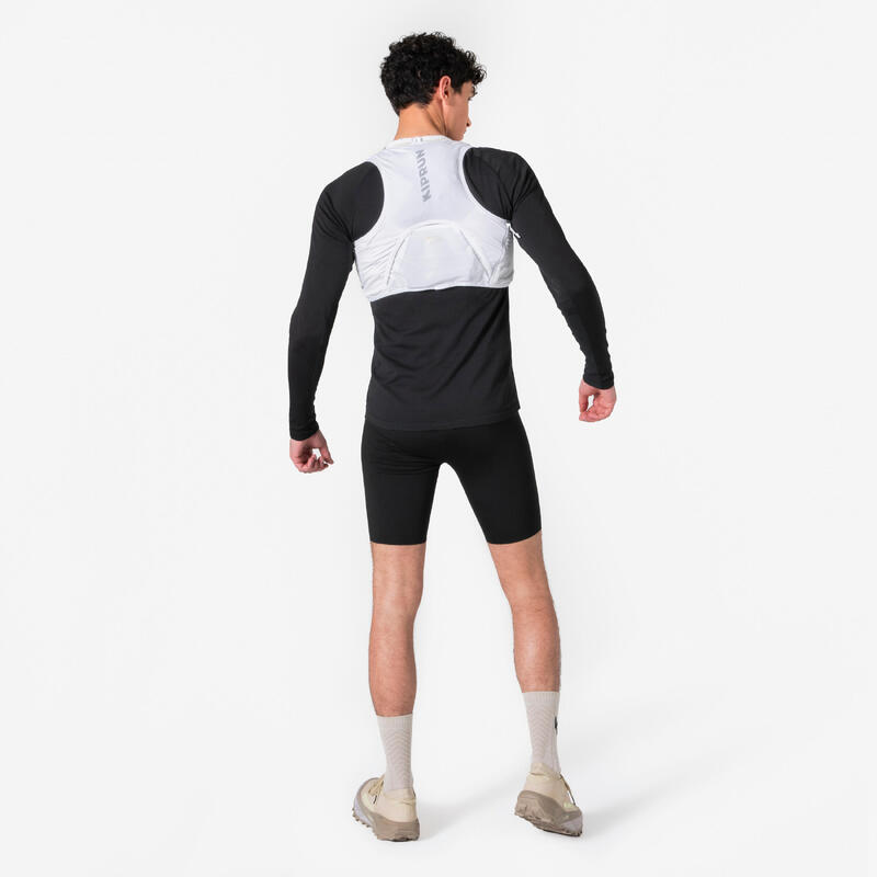Vestă de hidratare la alergare unisex - KIPRUN PROTEAM 5 alb