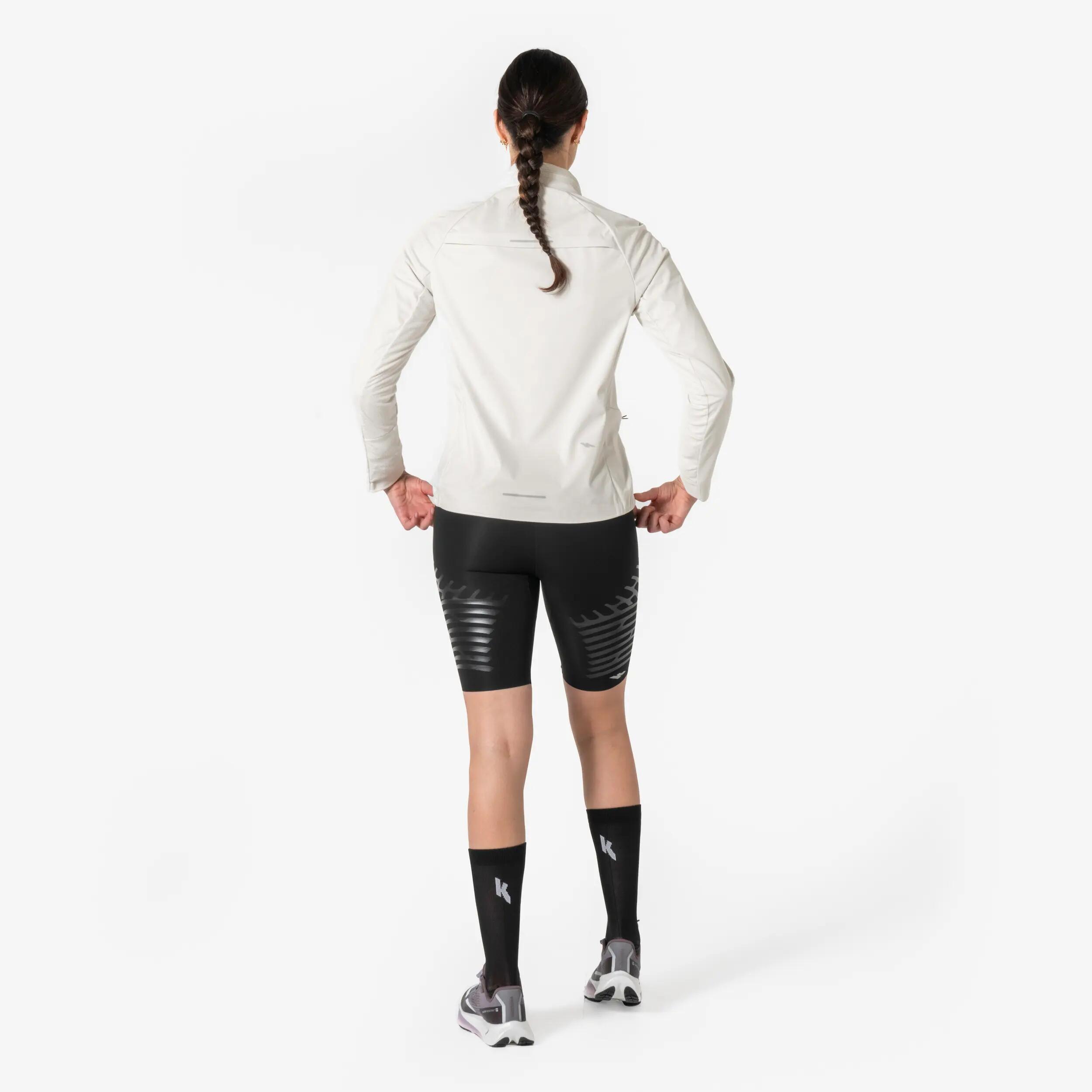 Casaco Quente de Corrida Mulher Run 900 Warm Regul Cinzento 4/14