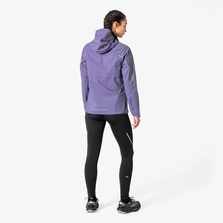Куртка жіноча Run Flow для бігу та трейлу водонепроникна фіолетова