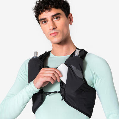 Gilet idrico running adulto unisex PROTEAM 10 bianco