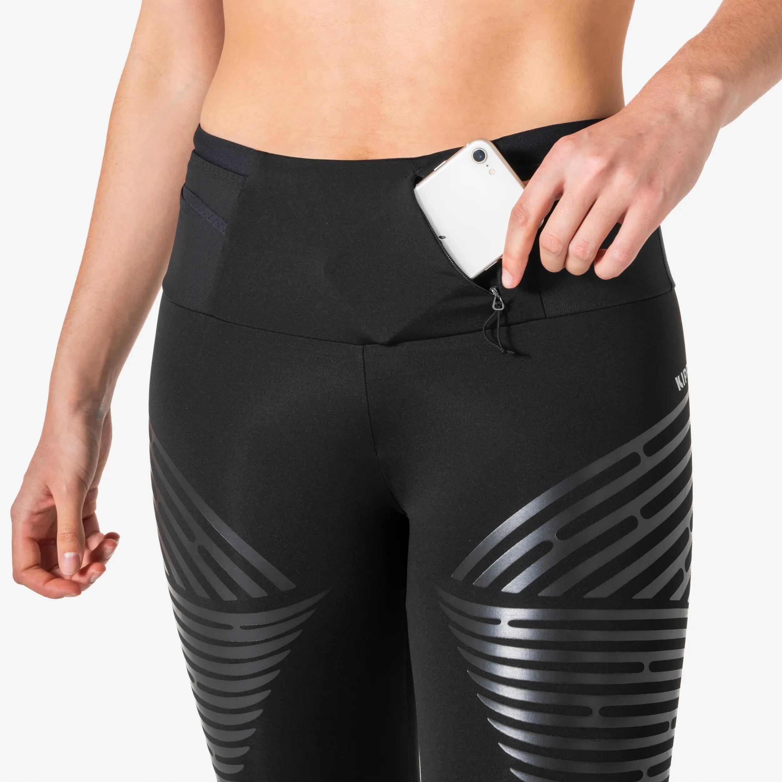 Legging running femme Rheon Kiprun noir 4/15