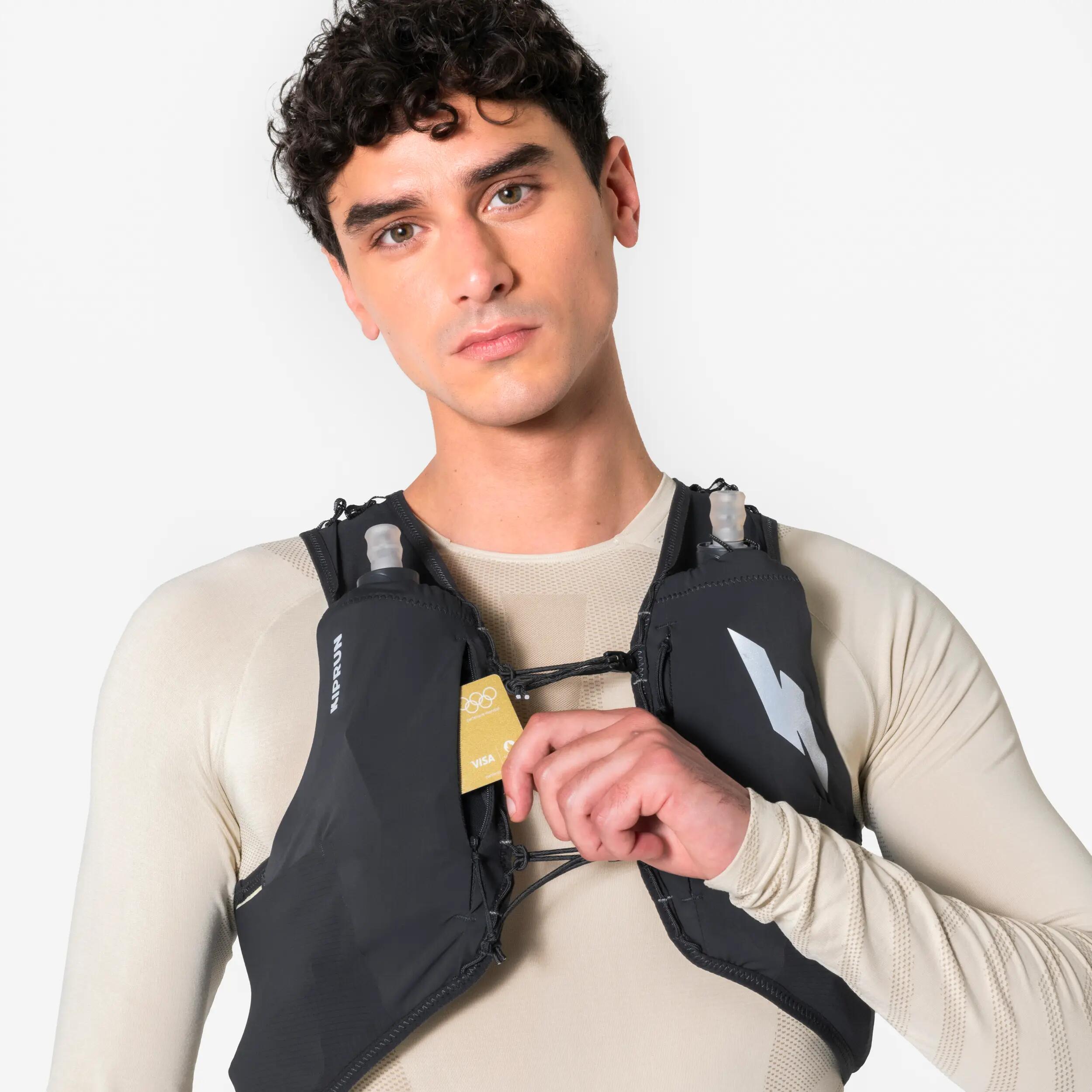 Vestă de hidratare pentru alergare unisex - KIPRUN PROTEAM 5 Gri 14/22