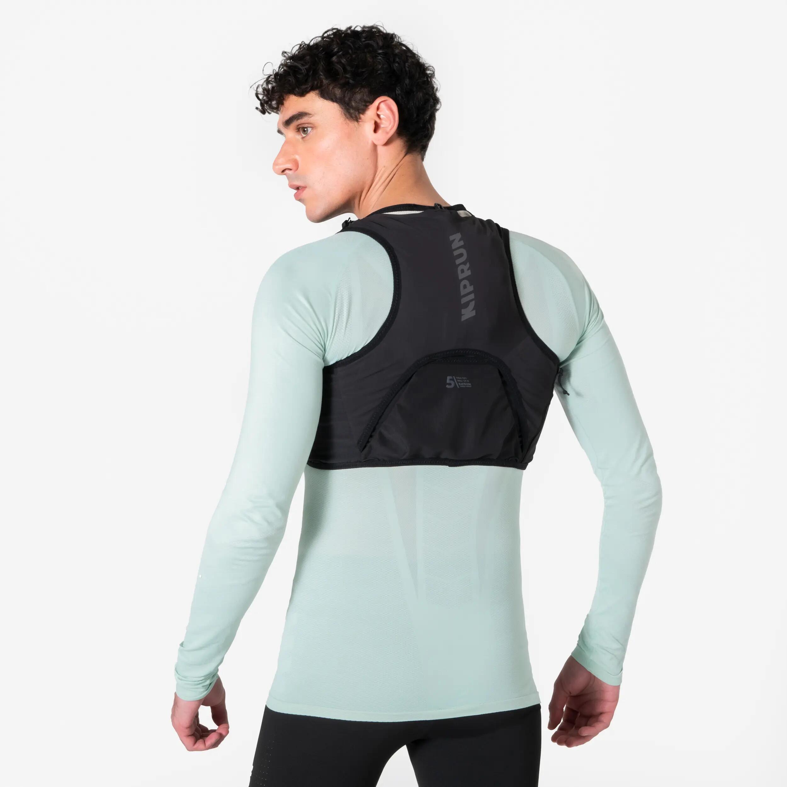 Vestă de hidratare pentru alergare unisex - KIPRUN PROTEAM 5 negru 26/26