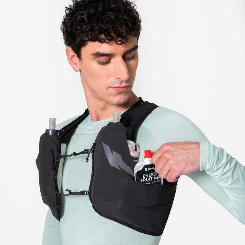 Vestă de hidratare pentru alergare unisex - KIPRUN PROTEAM 5 negru