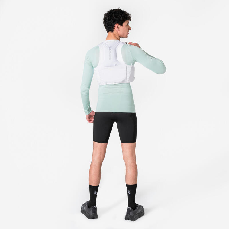 Vestă de hidratare la alergare unisex - KIPRUN PROTEAM 10 alb