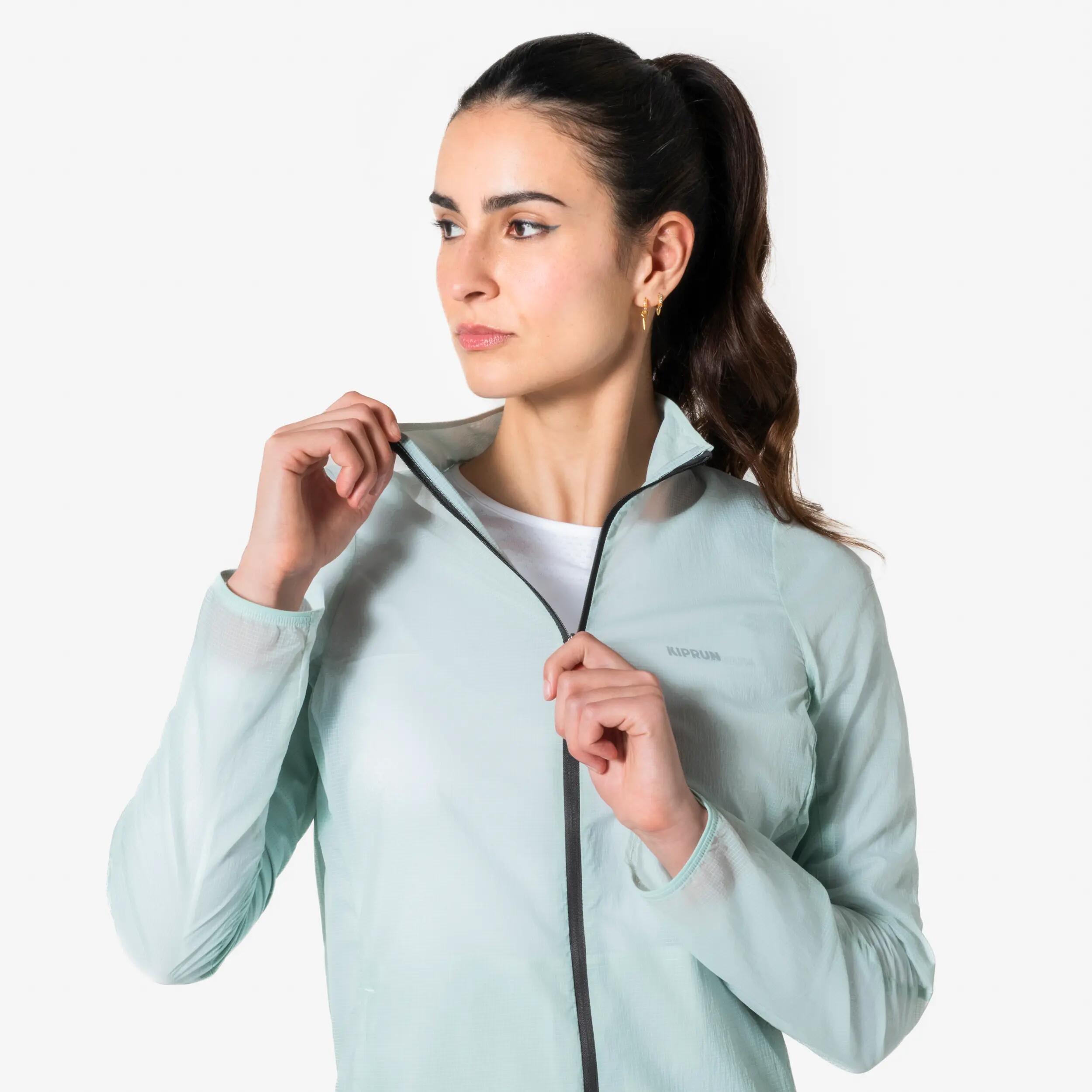 Manteau de course à pied coupe-vent femme, Run 500 5/13