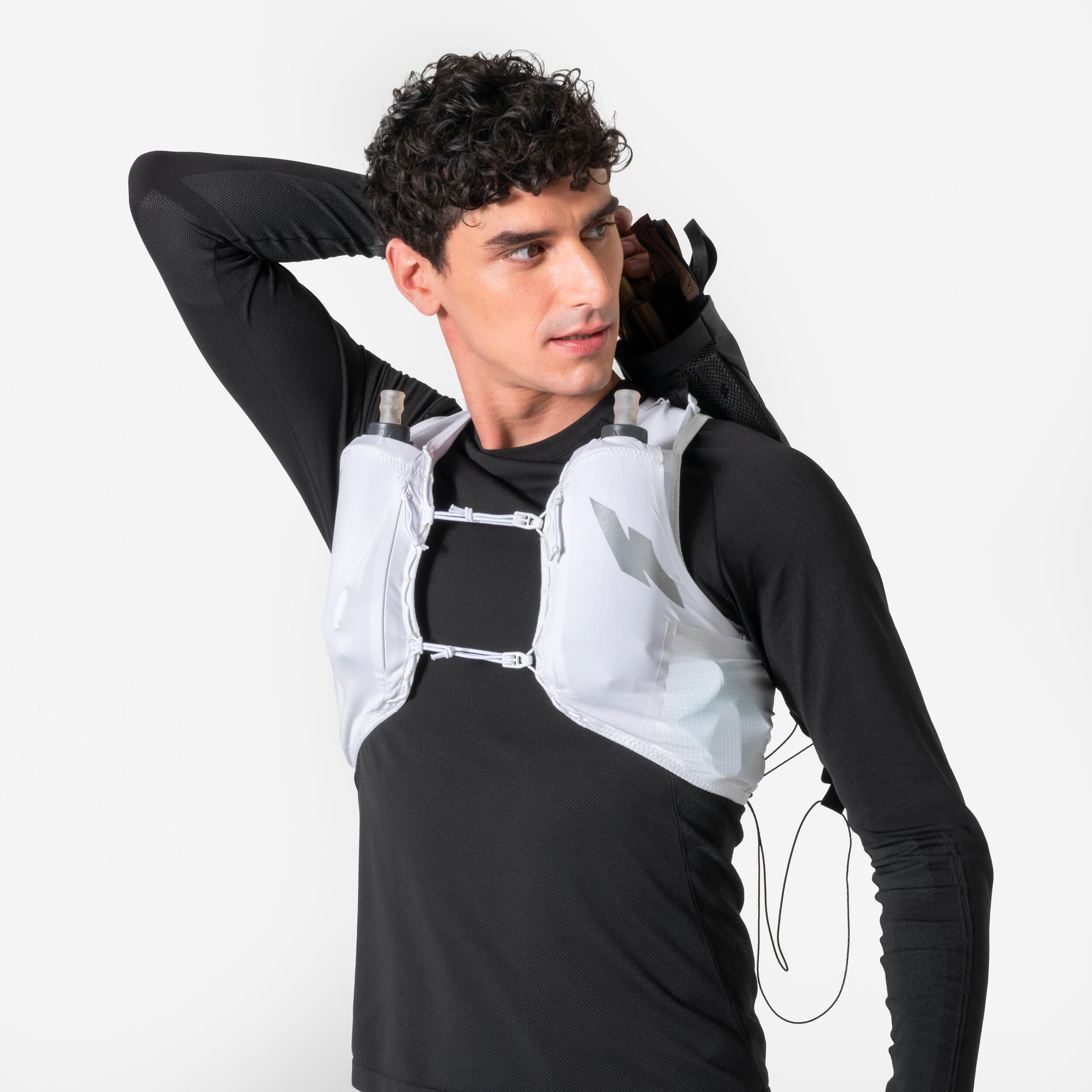 Gilet d'hydratation running unisexe - KIPRUN PROTEAM 5 blanc 16/21