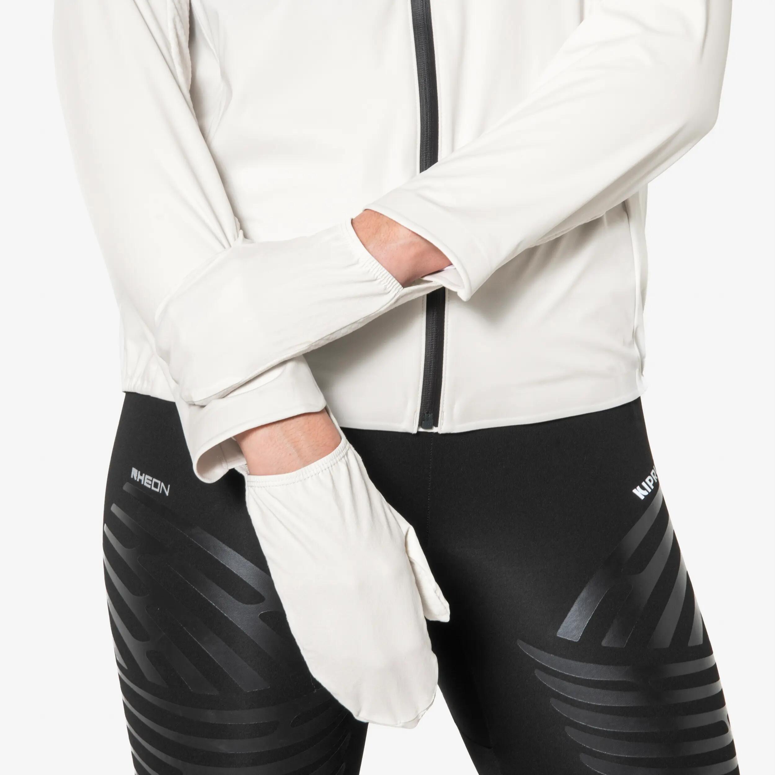 Casaco Quente de Corrida Mulher Run 900 Warm Regul Cinzento 14/14