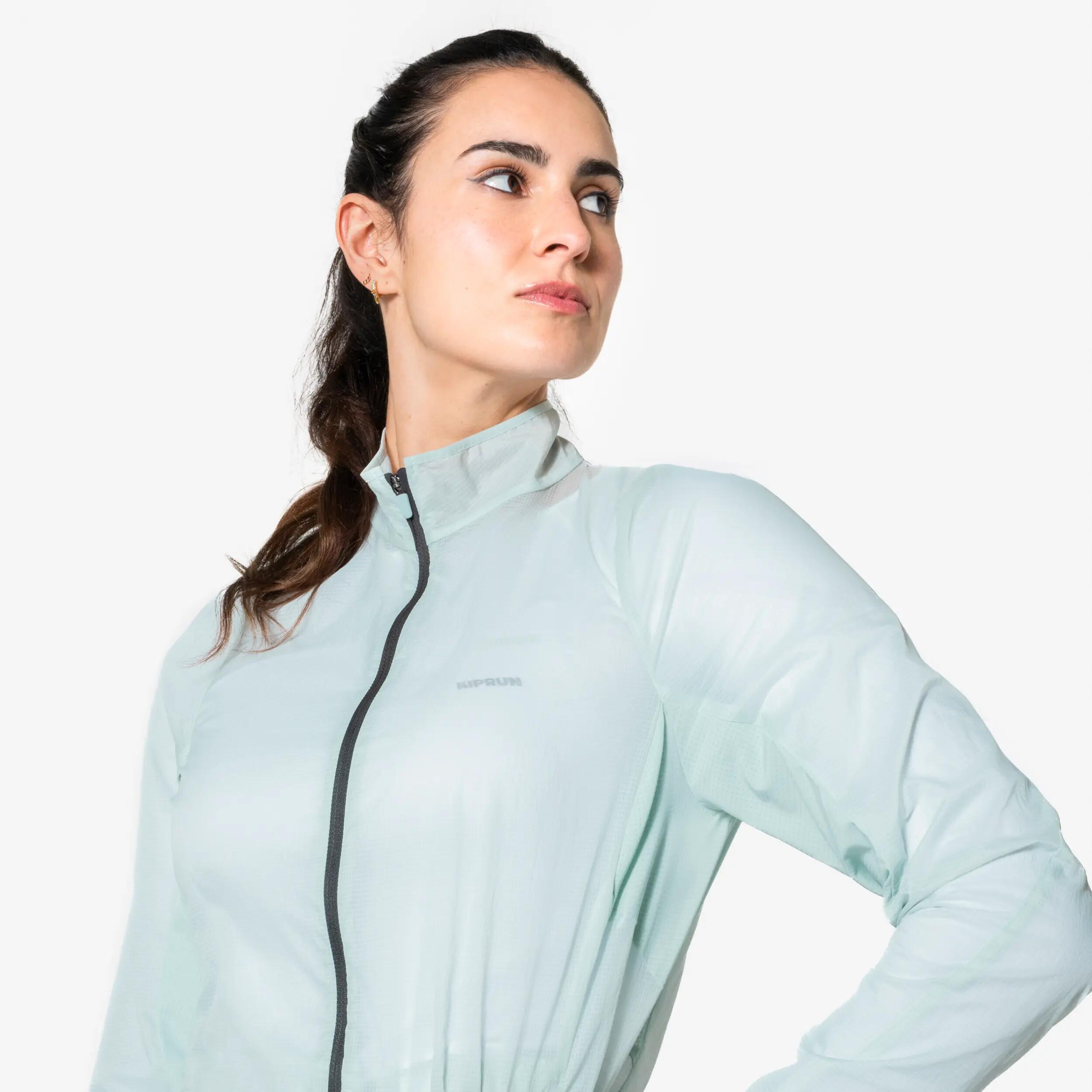 Manteau de course à pied coupe-vent femme, Run 500 6/13