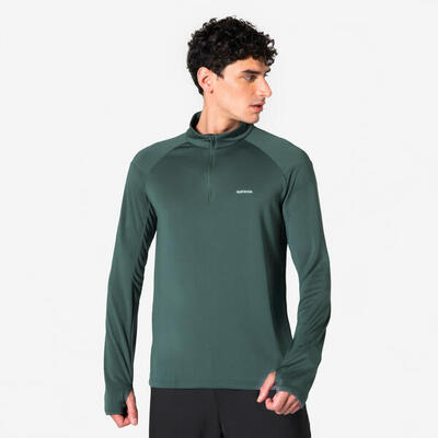 Maglia manica lunga running uomo RUN 100 nera