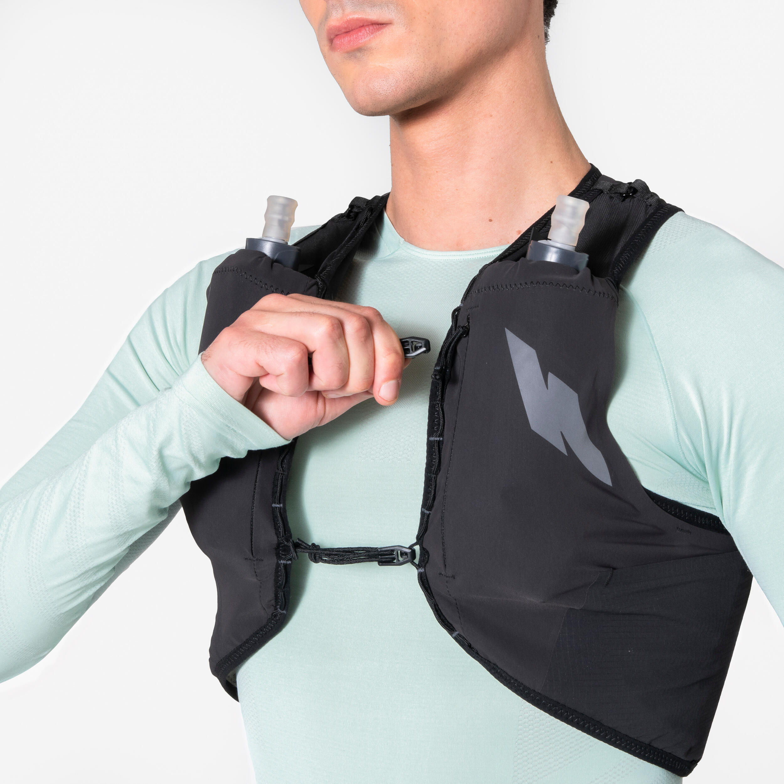 Gilet d'hydratation running unisexe - KIPRUN PROTEAM 10 noir 8/20