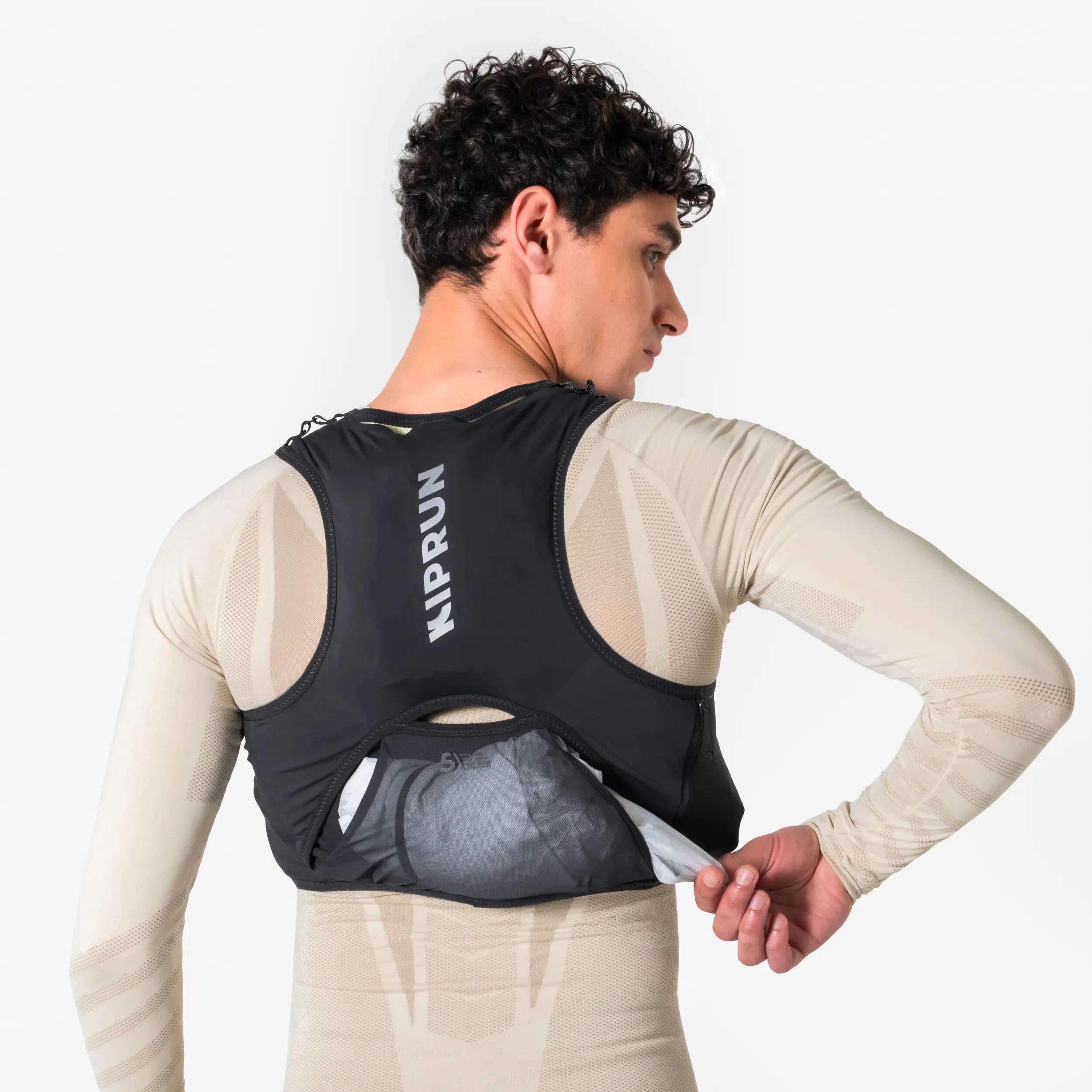 Vestă de hidratare pentru alergare unisex - KIPRUN PROTEAM 5 Gri 17/22