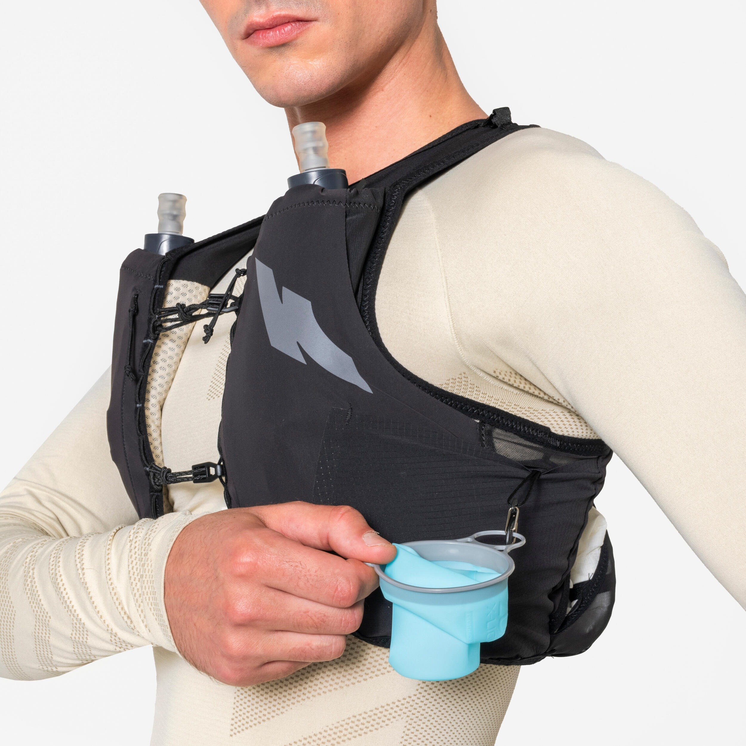 Lauf-Hydrationsweste Unisex - Kiprun Proteam 5 schwarz 11/17