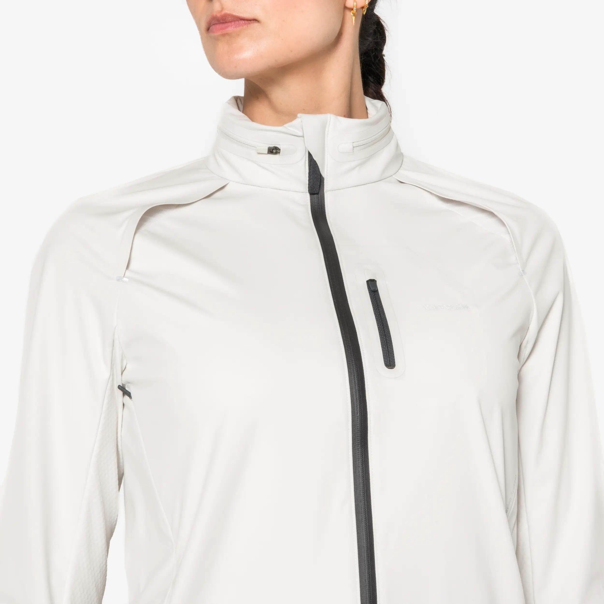 Casaco Quente de Corrida Mulher Run 900 Warm Regul Cinzento 5/14