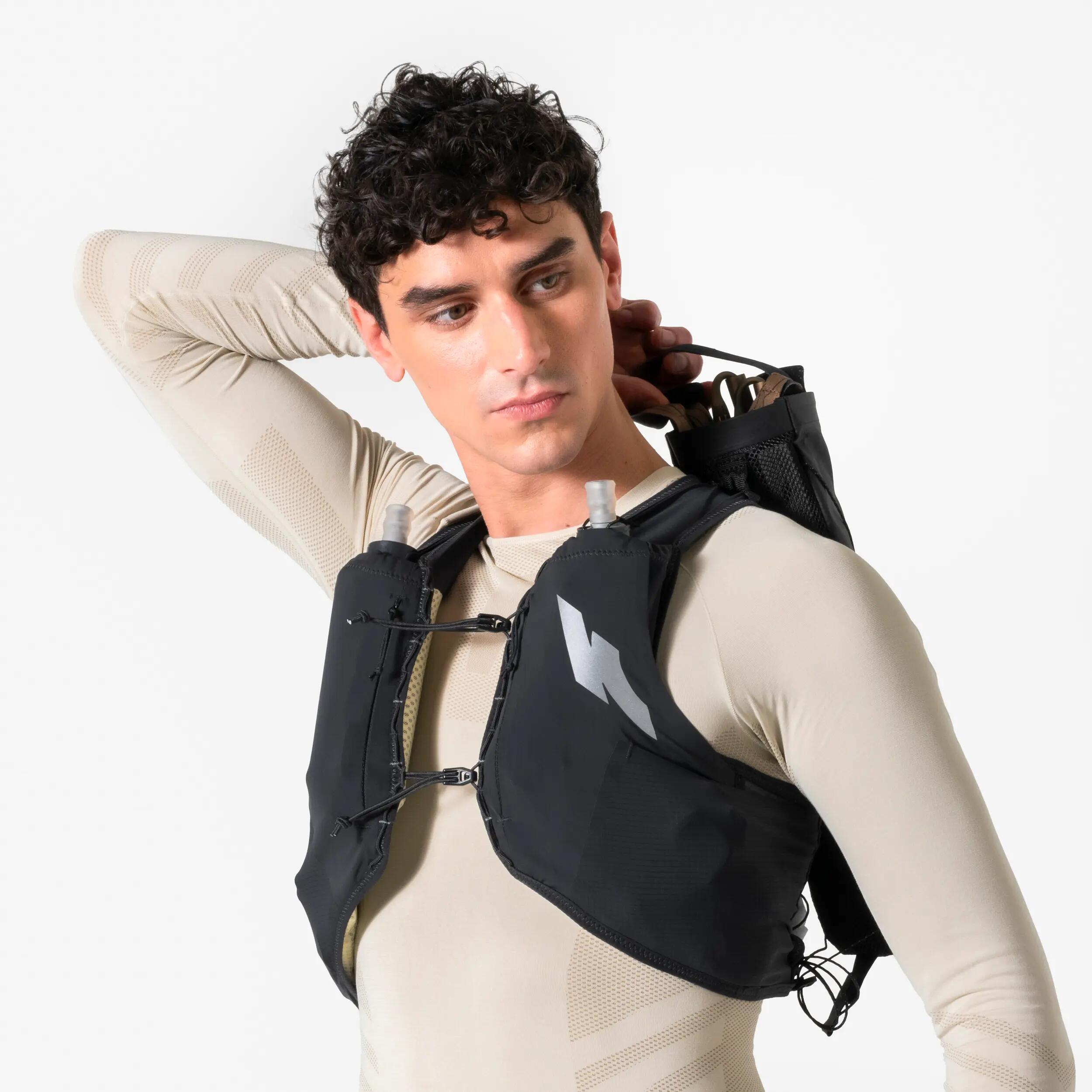 Vestă de hidratare pentru alergare unisex - KIPRUN PROTEAM 5 Gri 18/22