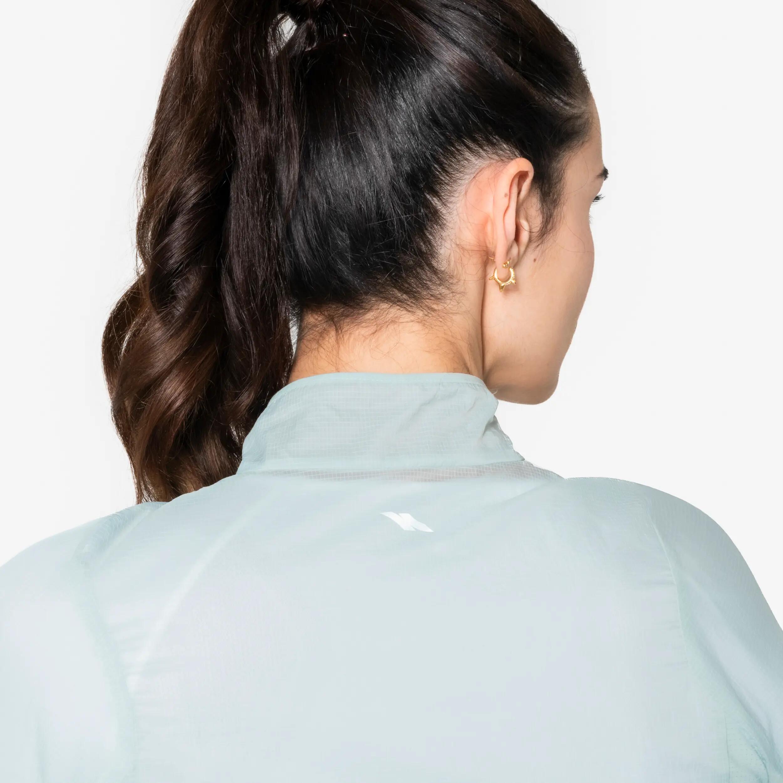 Manteau de course à pied coupe-vent femme, Run 500 8/13