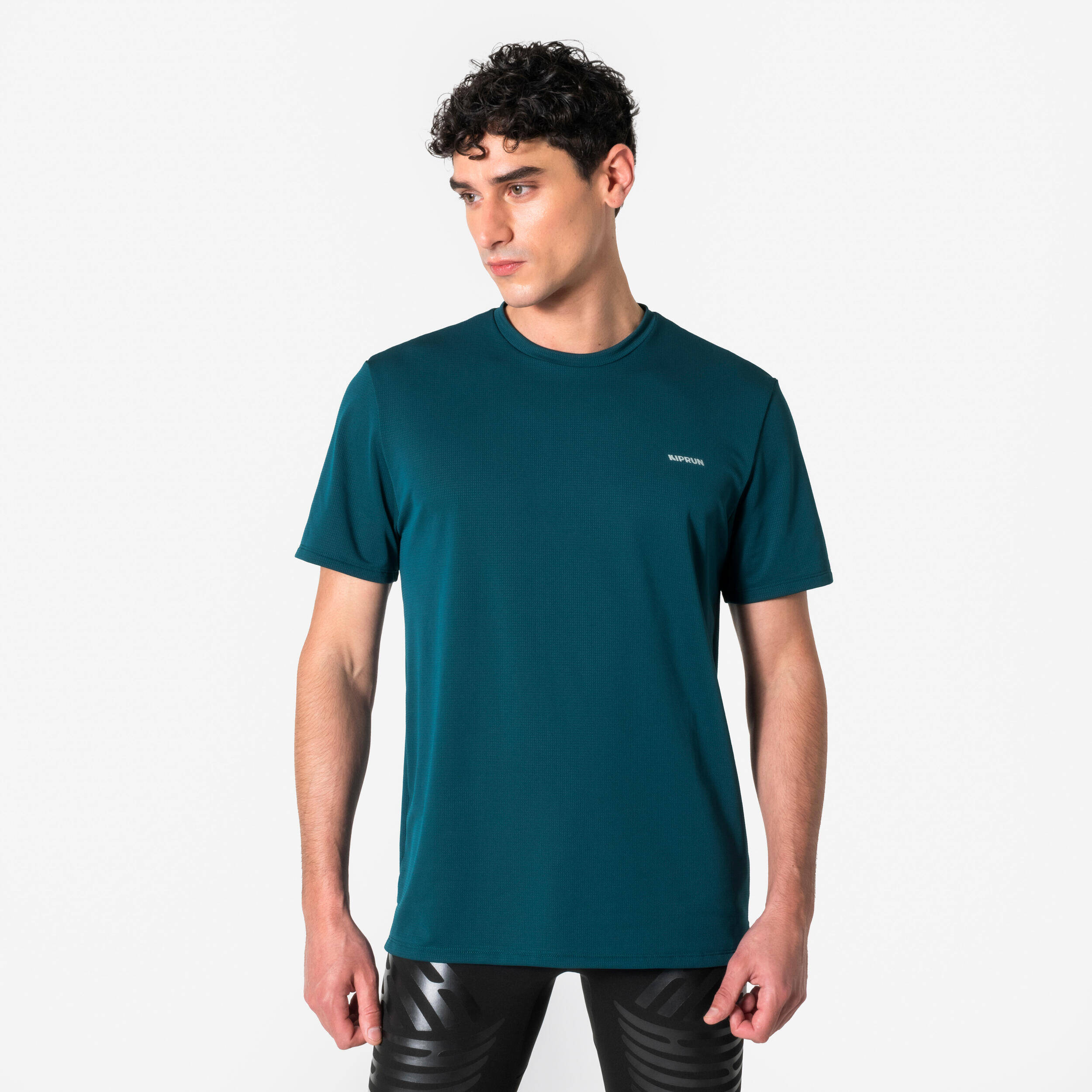 Men's Breathable Running T-shirt KIPRUN Run 500 Dry - Blue -  1