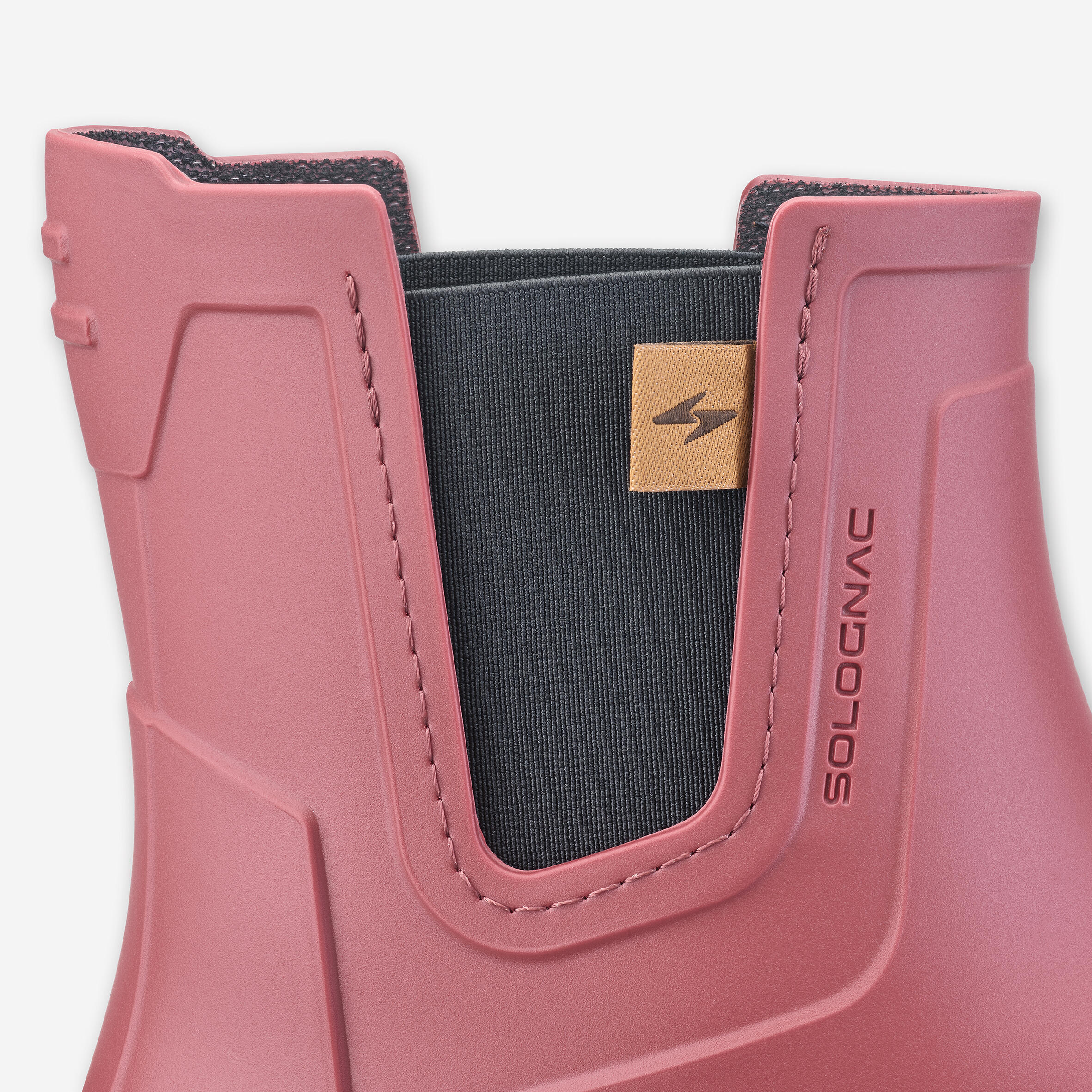 Lage regenlaarzen Land 100 dames pvc paars 8/9