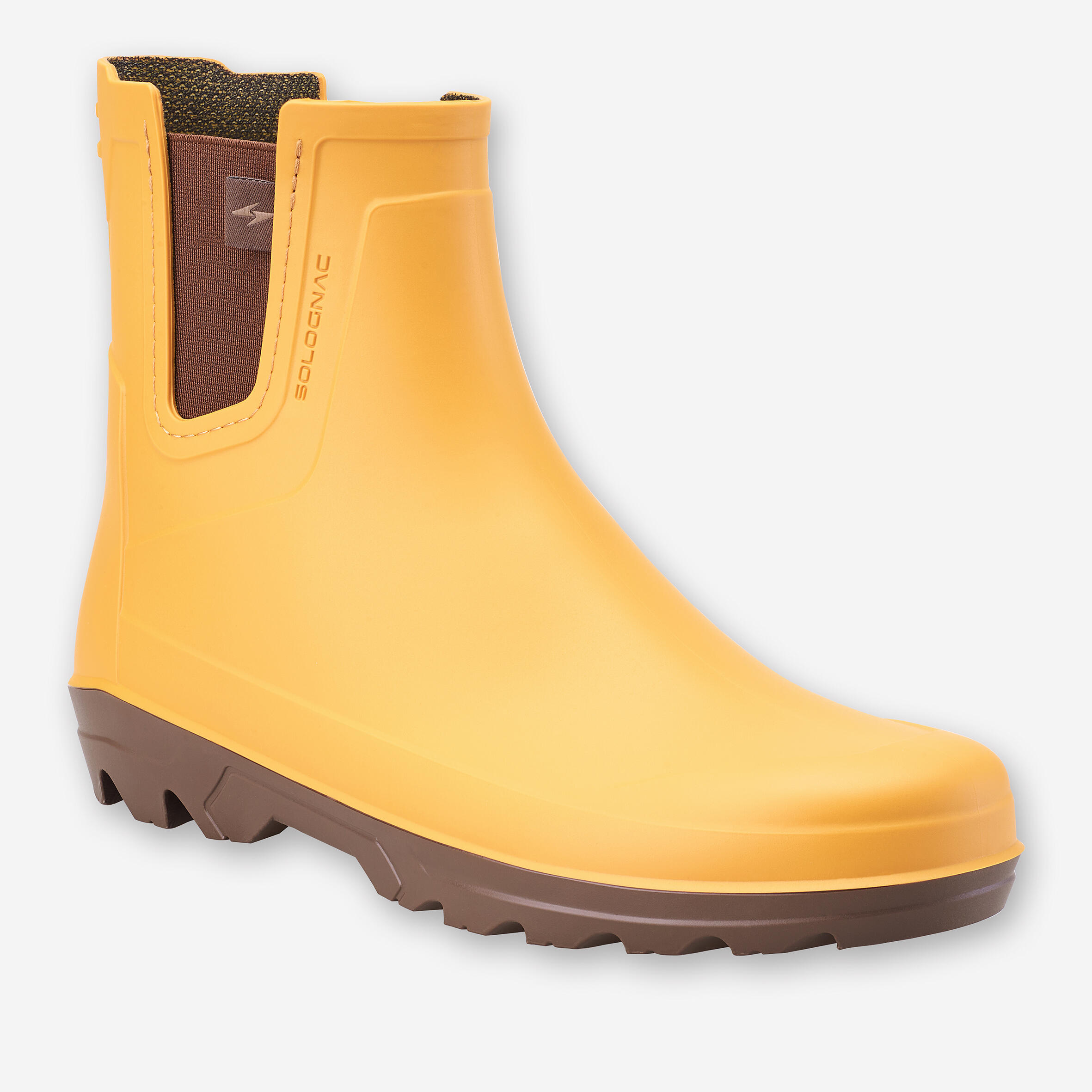 Botines Lluvia Solognac Land 100 Mujer Ocre PVC 2/9