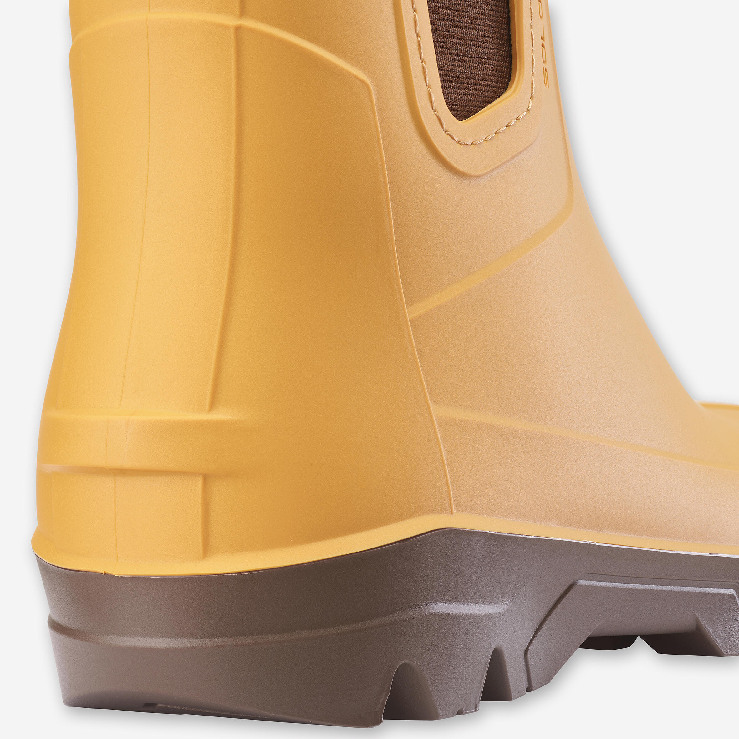 Botines Lluvia Solognac Land 100 Mujer Ocre PVC 9/9