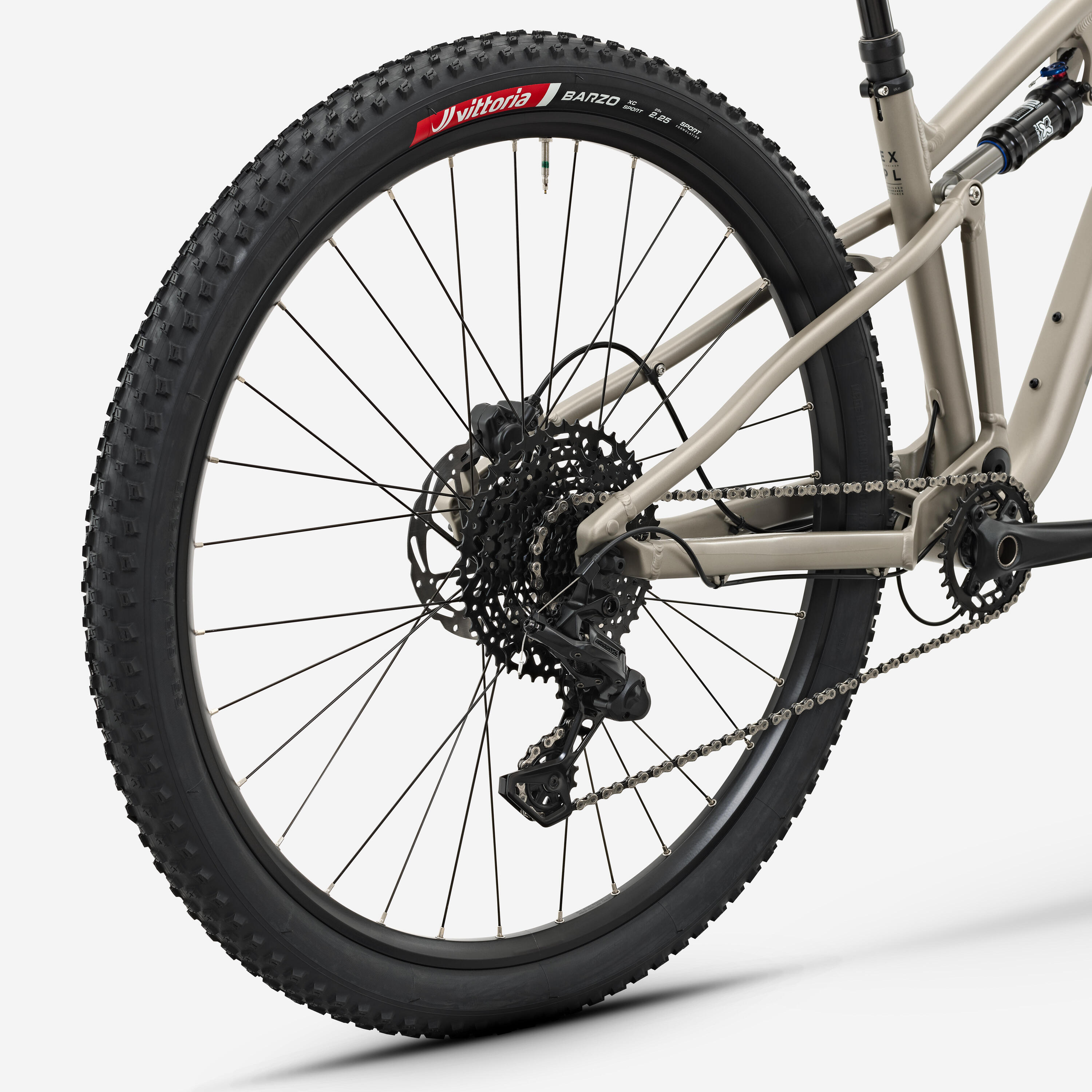 Bicicleta BTT Passeio Suspensão Integral 29" Quadro Alumínio EXPL 140S Champanhe 5/7