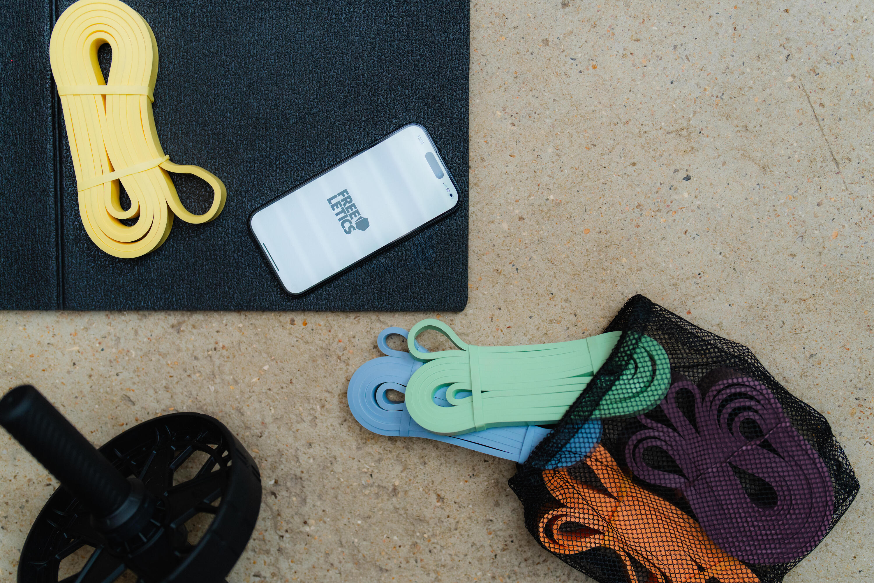 Kit 5 elastici fitness 10kg, 15kg, 20kg, 30kg, 40kg 10/10