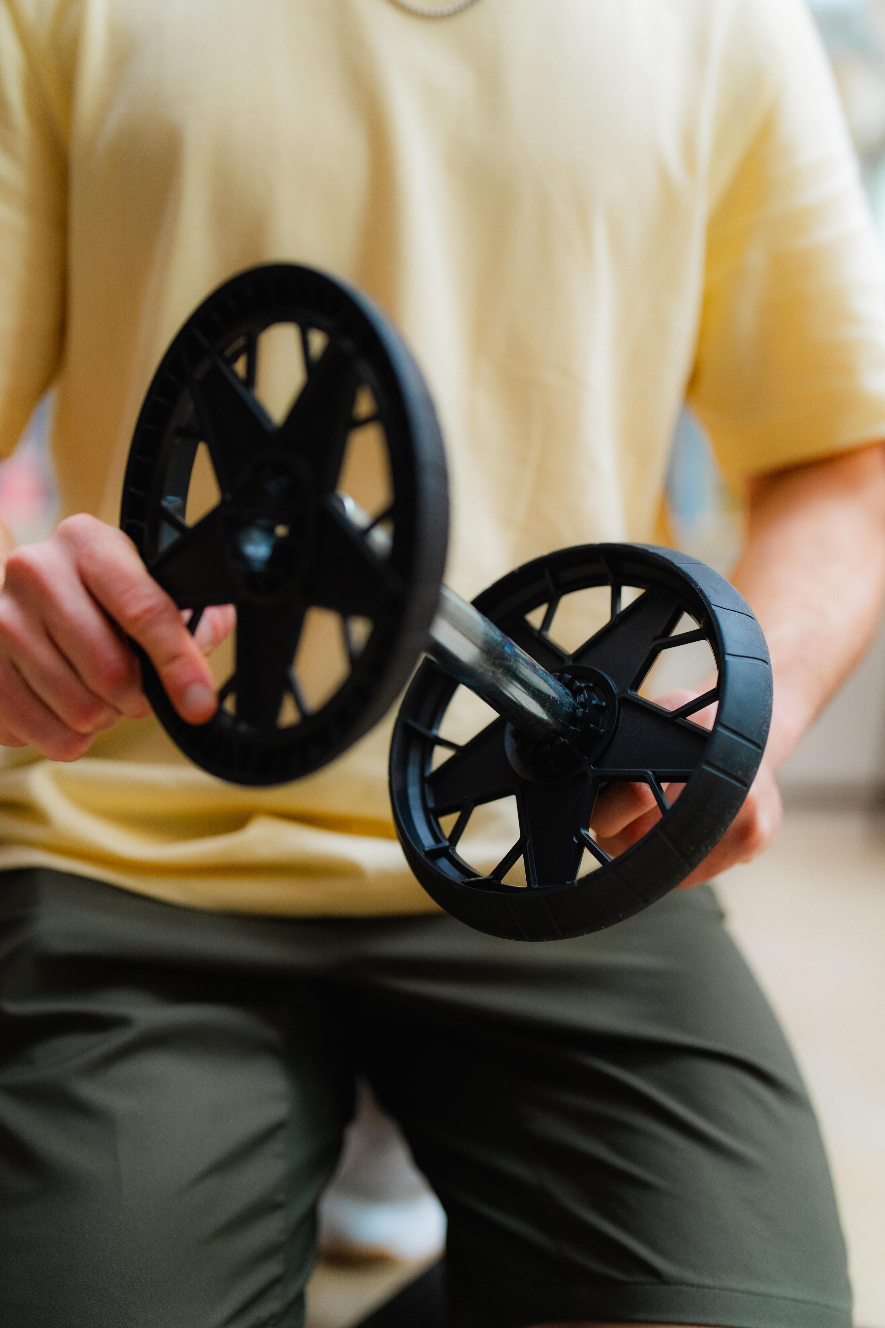 Ruota per addominali AB WHEEL due modalità 2/10