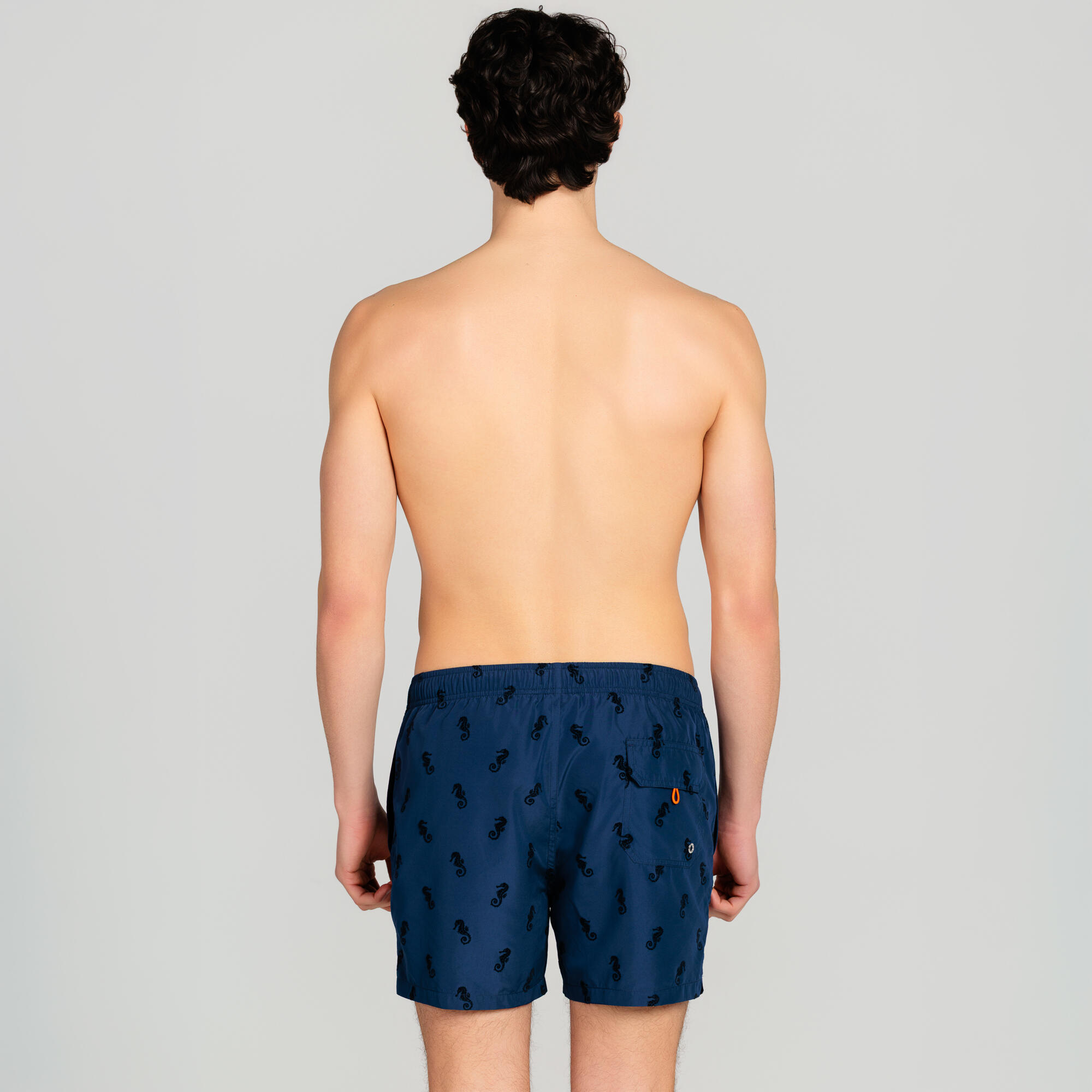 Costume mare uomo modello “cavalluccio marino” blu 5/7
