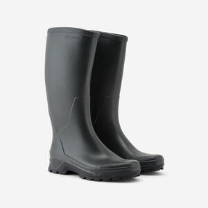 Botas Lluvia Solognac Land 300 Hombre Verde PVC Impermeables