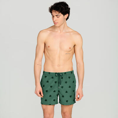 Costume mare uomo modello “tartarughe” verde militare