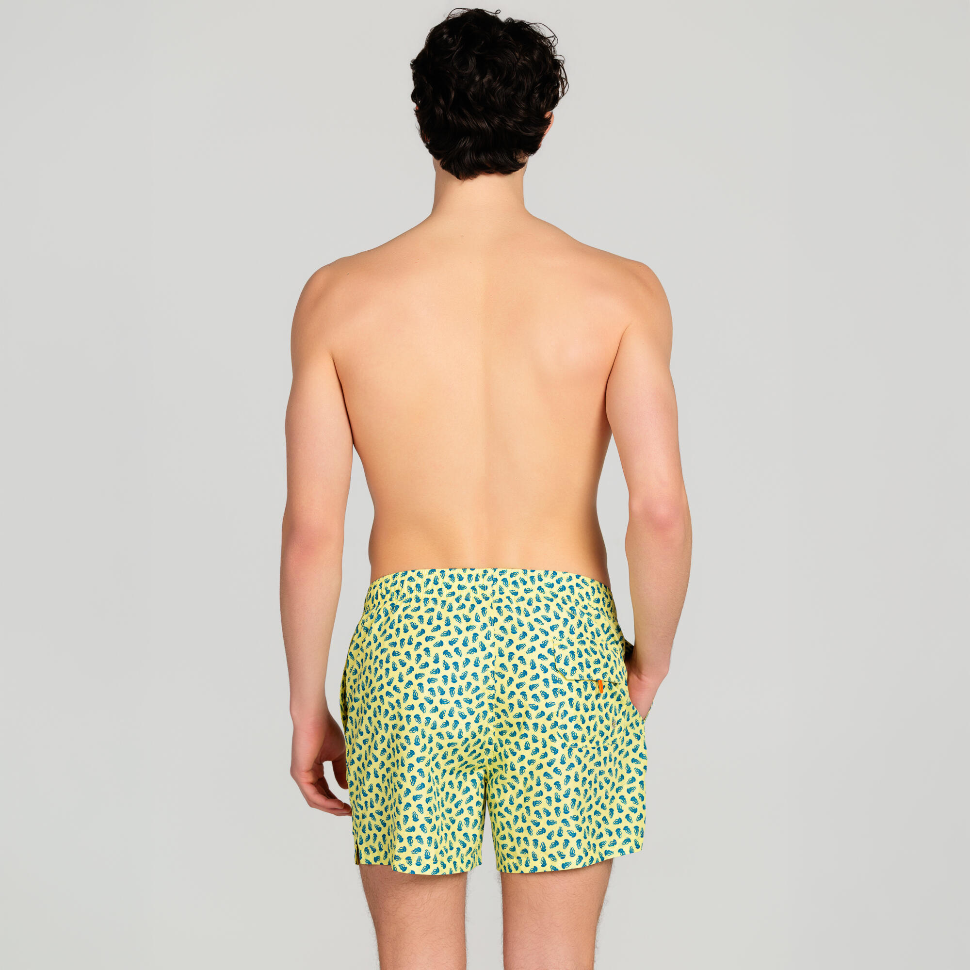 Costume mare uomo modello “medusa” giallo 2/7