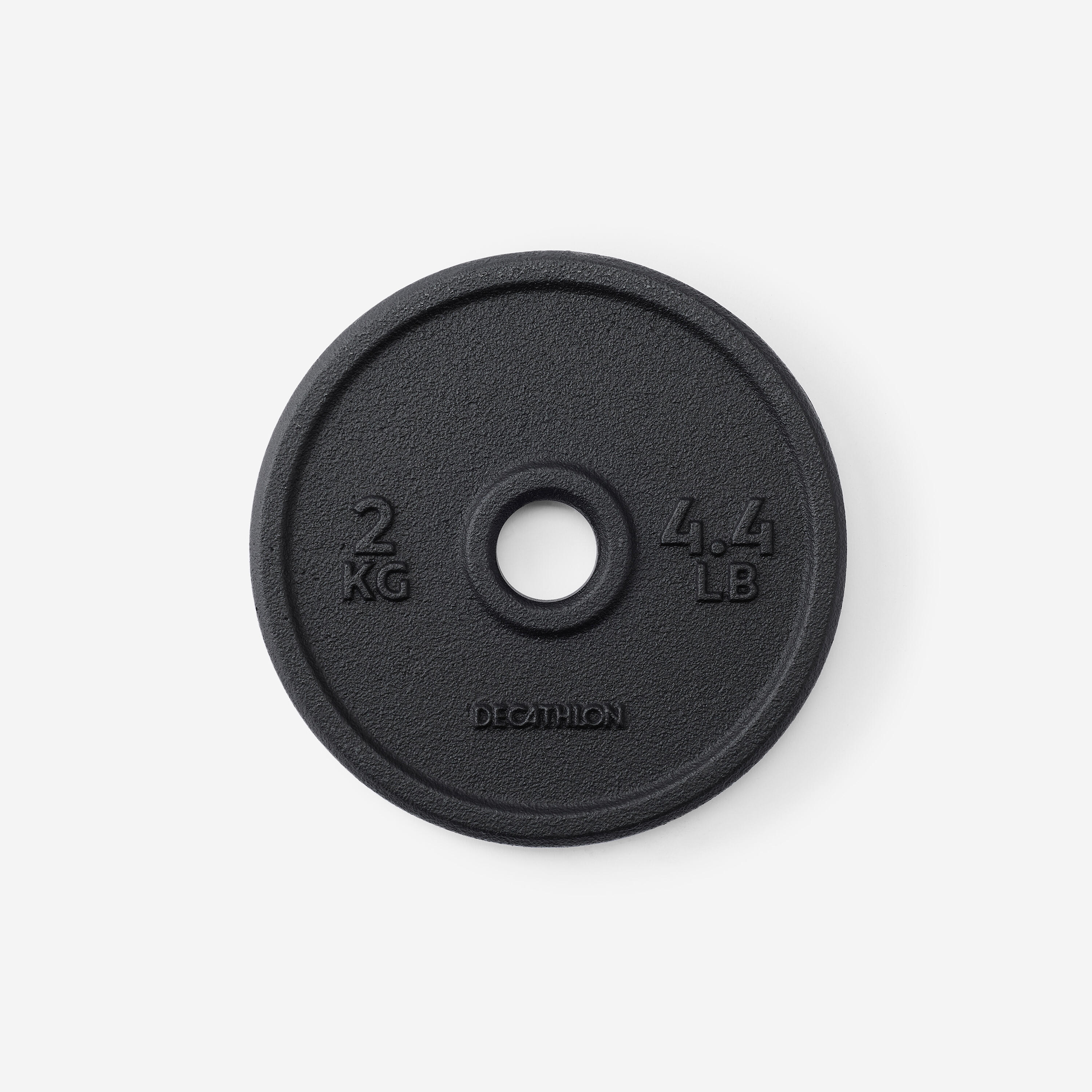 Kit 50 kg haltères et barre musculation avec disque de fonte à 80 % recyclée 5/13