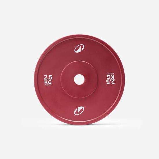 Disque d'haltérophilie pour l'apprentissage 2,5 kg, Learning Bumper