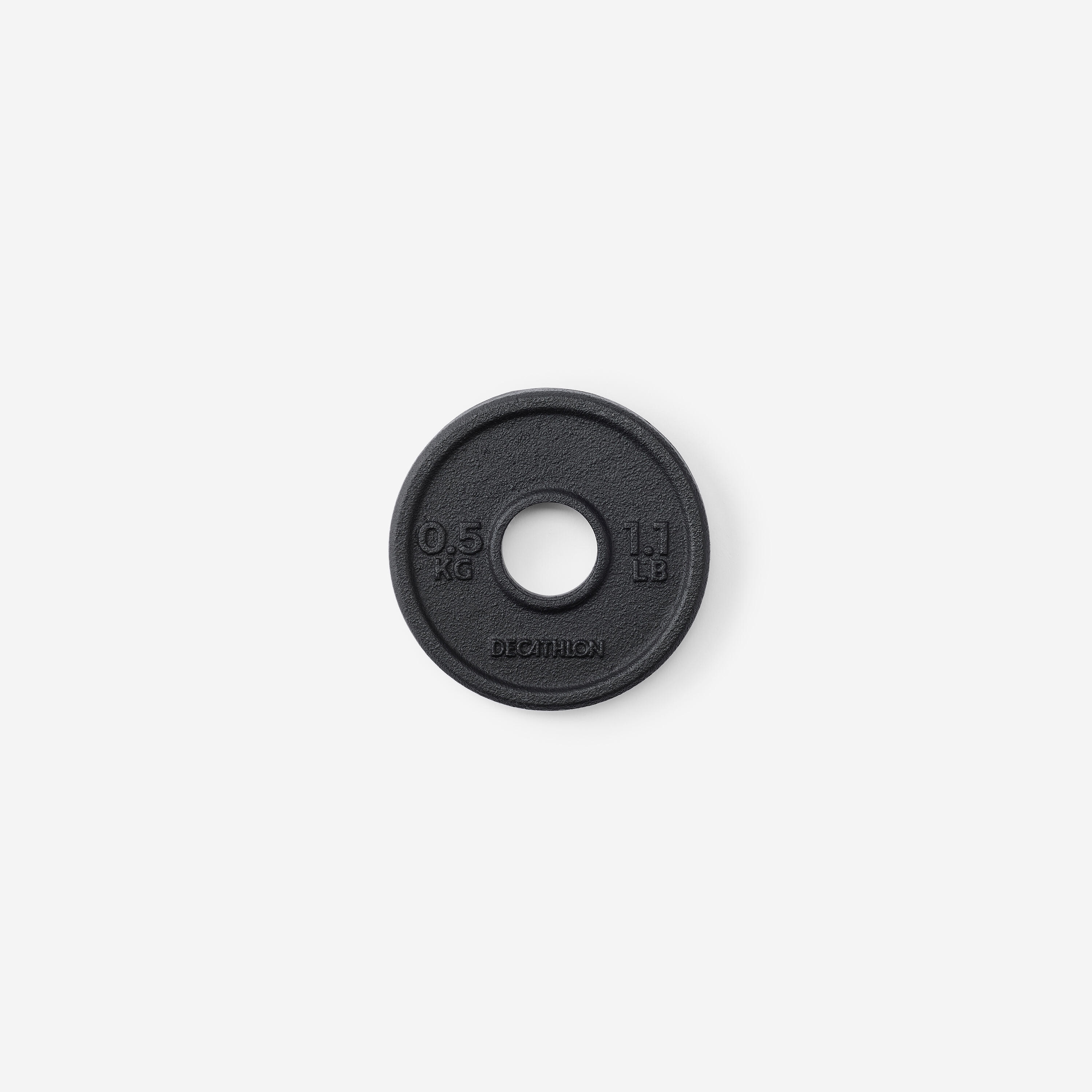 Kit 50 kg haltères et barre musculation avec disque de fonte à 80 % recyclée 6/13