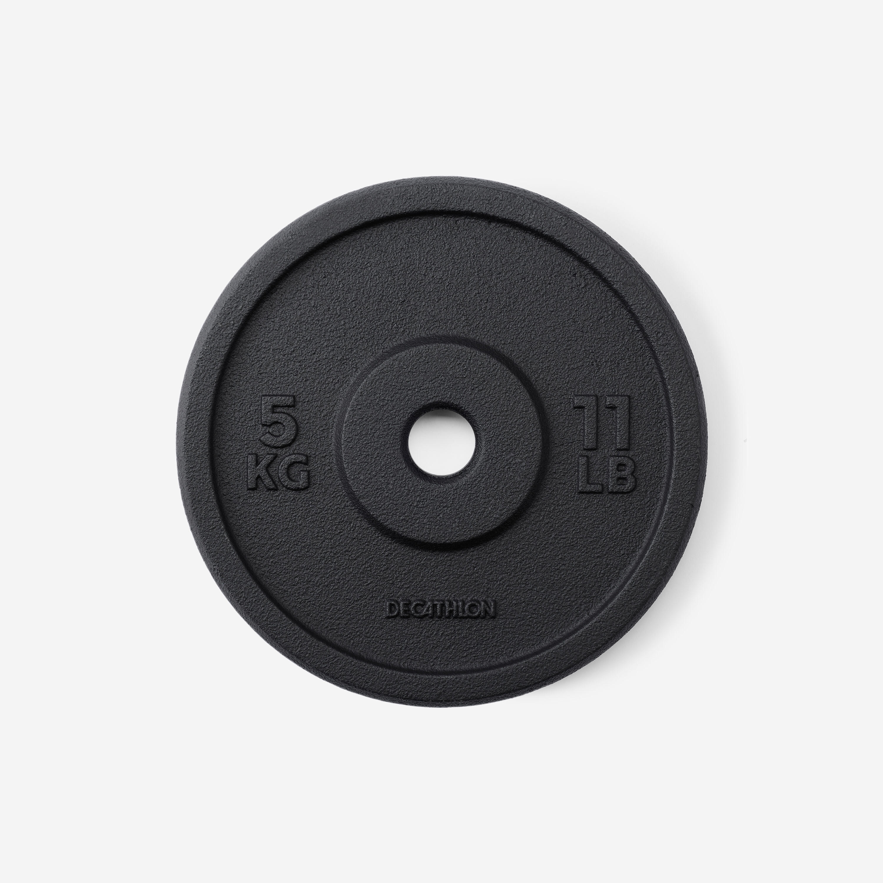Kit 50 kg haltères et barre musculation avec disque de fonte à 80 % recyclée 4/13