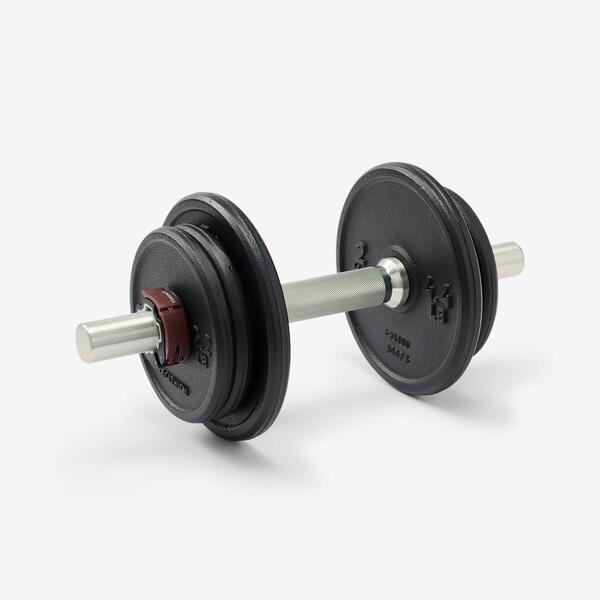 Cast iron dumbbell kit with weight plates