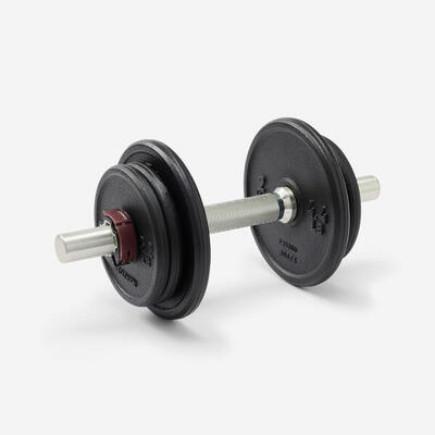 Halterset krachttraining 10 kg 80% gerecycled gietijzer
