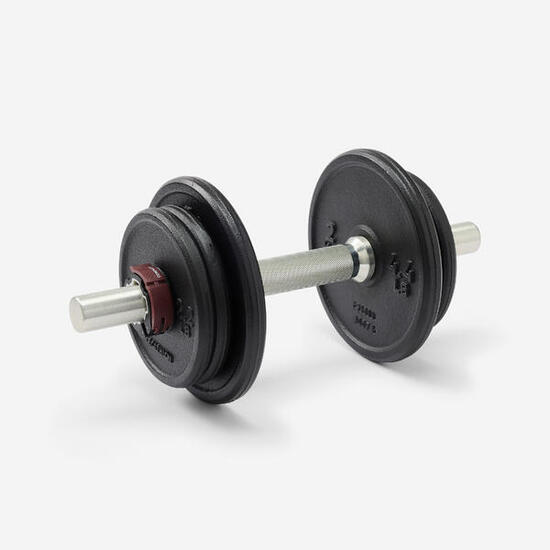 Kit haltère de musculation 10 kg avec disque de fonte à 80 % recyclée