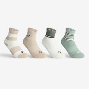 Lote de 4 pares de calcetines de deporte niño, RS 300 beige verde