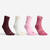 Lot de 4 paires de chaussettes de sport, RS 300 High rose blanc