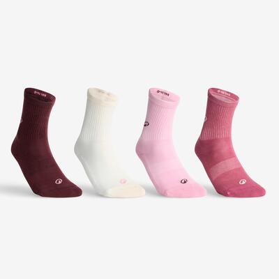 Calze lunghe adulto RS 300 rosa-bianco x4