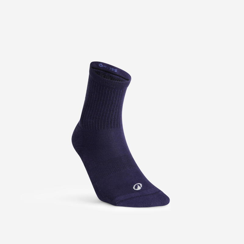 Șosete de sport lungi ediție specială lot de 2 perechi, RS300 alb mov