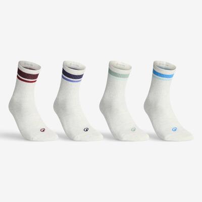 Calze lunghe adulto RS 300 rosa-bianco x4