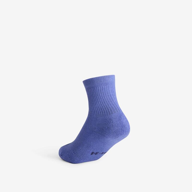 Set de 4 perechi de șosete de sport pentru copii, RS 300 High Alb-Mov