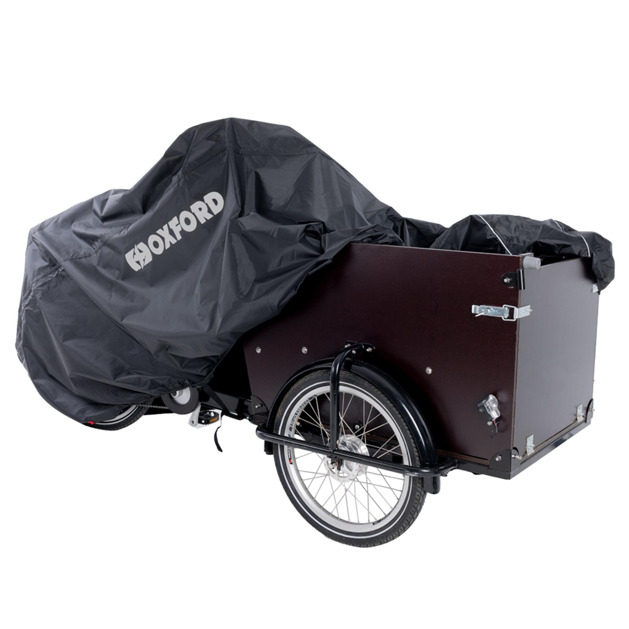 Decathlon UK Oxford Aquatex Pro Cargo Bicycle Cover | FREE Click & Collect at Stores and Asda. 365 Days return available.