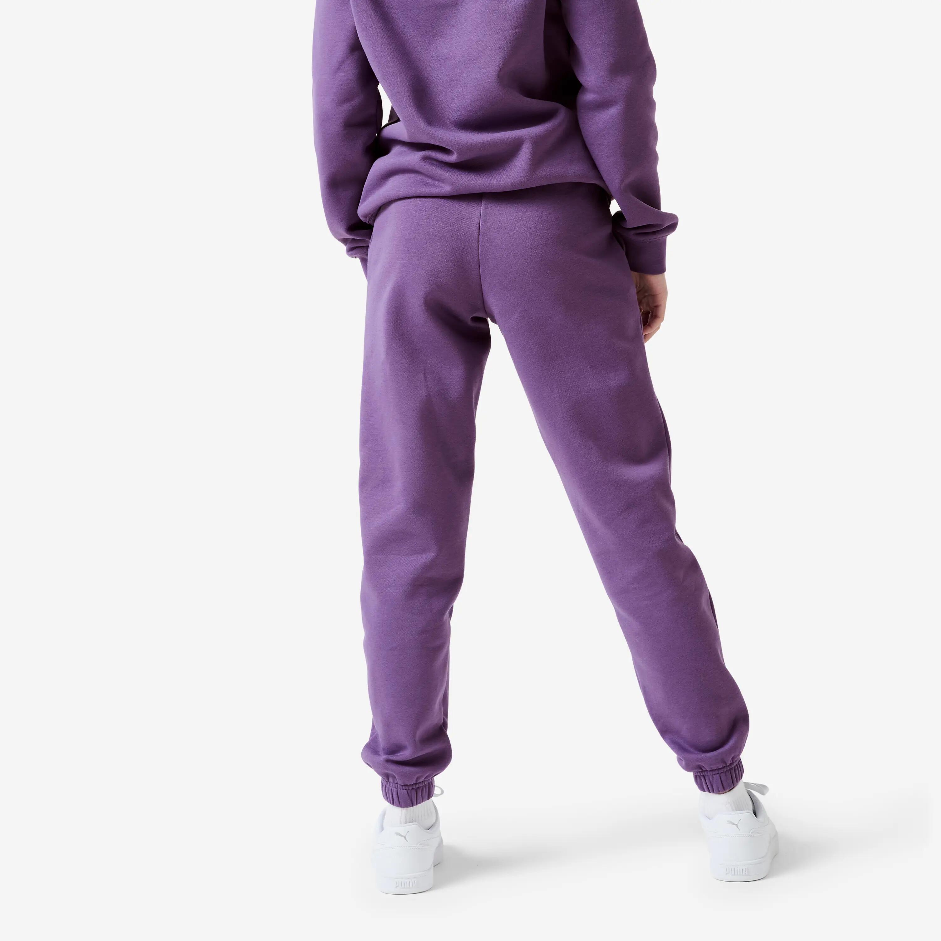 Pantalon de jogging en coton enfant, violet 4/6