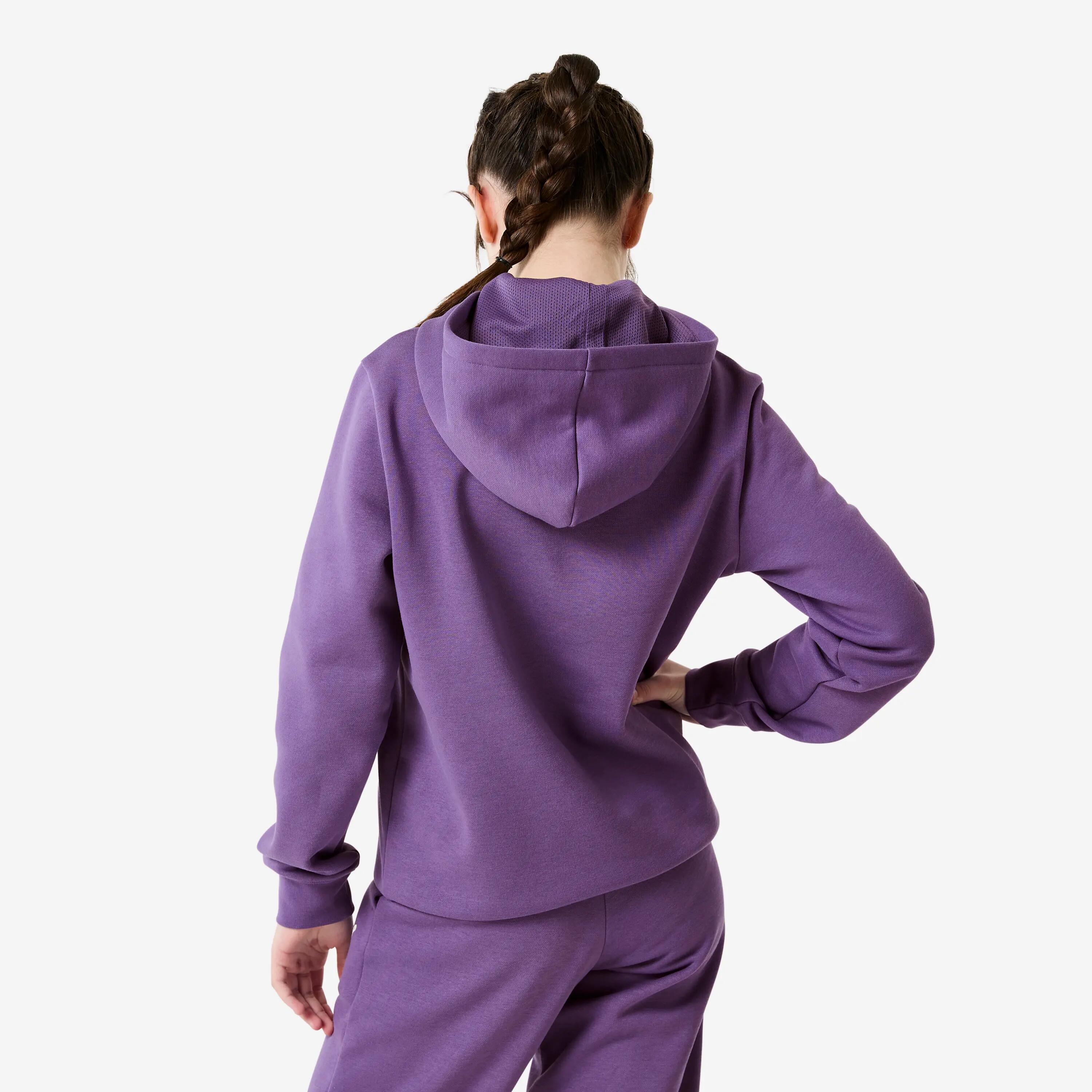 Sweatshirt de sport enfant, violet 4/5